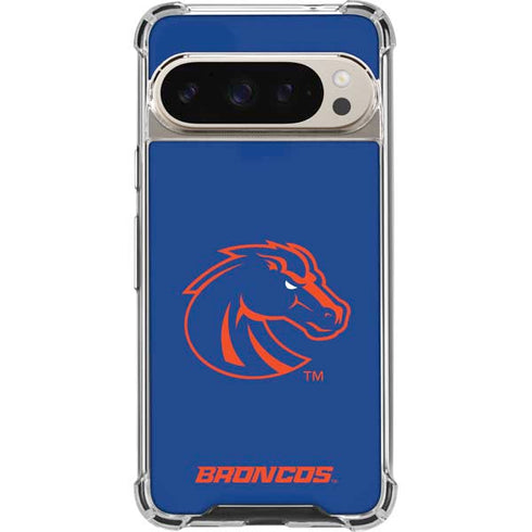 Boise State University Broncos Mascot Pixel 9/9 Pro Clear Case